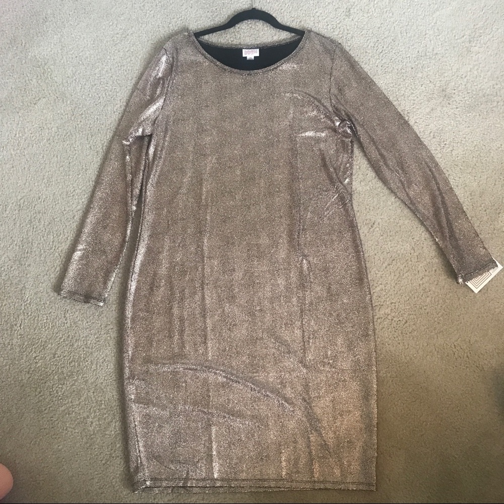 LulaRoe Rose Gold Debbie - BNWT